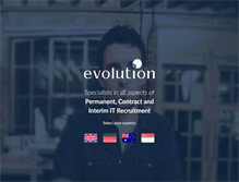 Tablet Screenshot of evolutionjobs.com